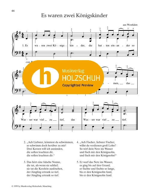 Es waren zwei Königskinder